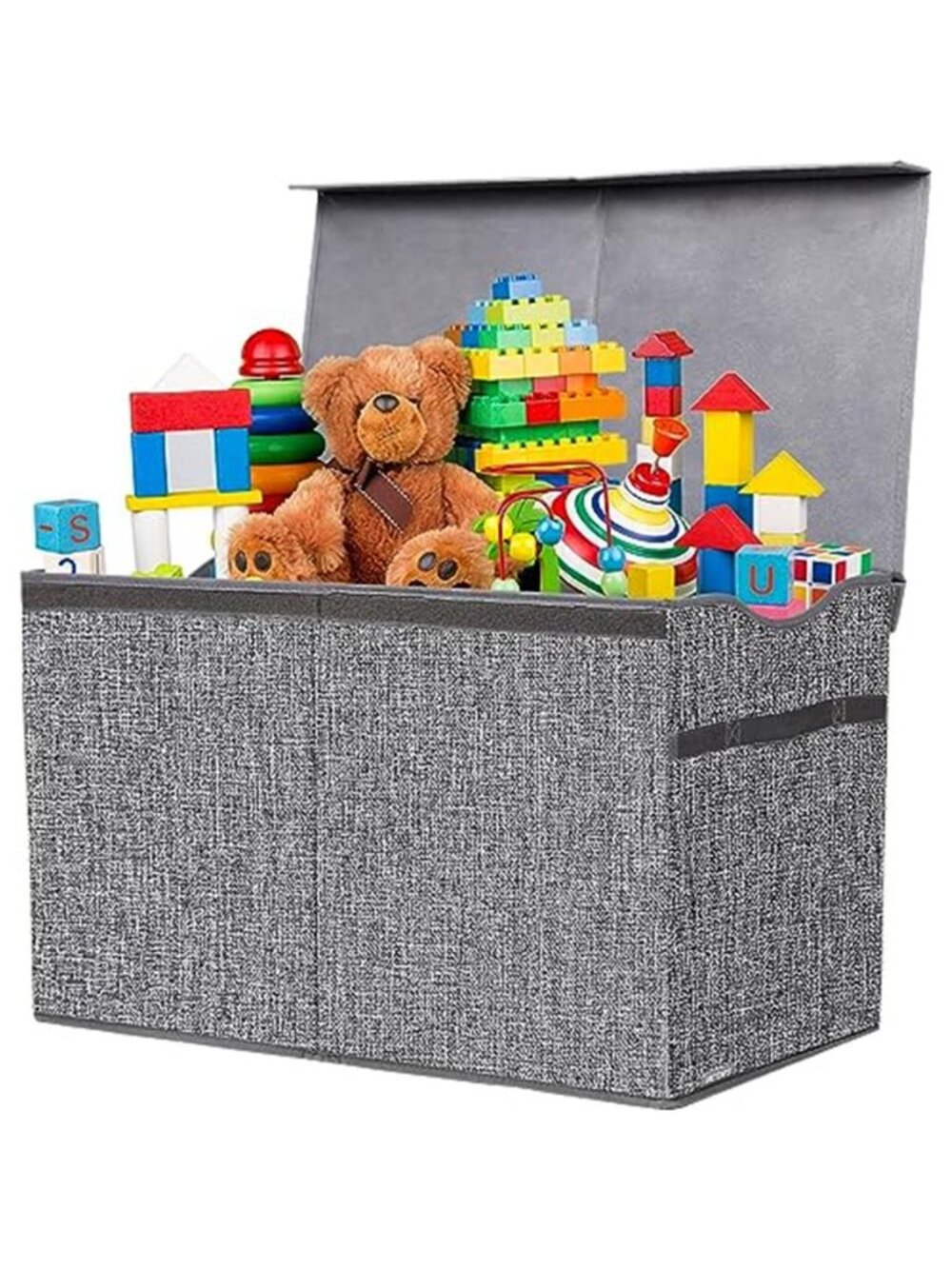 New Toy Box Chest, Collapsible Sturdy Storage Bins with Lids, Extra Large